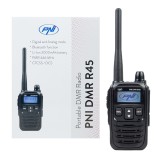 Aproape nou: Statie radio portabila PNI DMR R45, digital si analogic, 446MHz, 16 ca