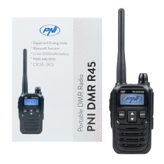 Aproape nou: Statie radio portabila PNI DMR R45, digital si analogic, 446MHz, 16 ca