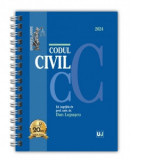 Codul civil. Editie spiralata, tiparita pe hartie alba (ianuarie 2024) - Dan Lupascu