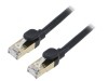 Cablul de rețea F/UTP 1m 28AWG PVC negru, Baseus