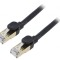 Cablul de rețea F/UTP 1m 28AWG PVC negru