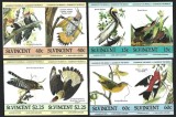 St. Vincent 1985 - Pasari, fauna, Audubon, serie nedantelata neuzata