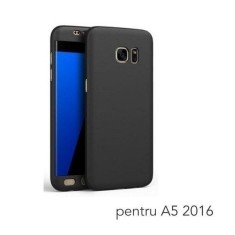 Husa Samsung Galaxy A5 2017, FullBody Elegance Luxury Black, acoperire completa