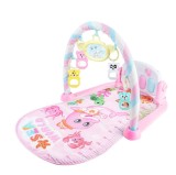 Centru Activitati Multifunctional 4 in 1 Bebe, Lumini, Sunete, Pian Muzical, Salteluta Joaca, 0 luni+, Roz