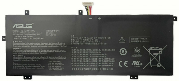 Baterie Laptop, Asus, VivoBook 14 X403FA, 0B200-03250000, 4CIP6/45/114, C41N1825, 15.4V, 4600mAh, 72Wh