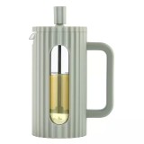 Infuzor din sticla, aparat pentru cafea, ceai sau ierburi, capacitate 350 ml, verde, Klausberg