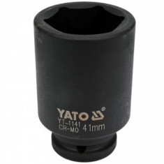 Cheie tubulara hexagonala adanca de impact Yato YT-1141, dimensiune 41 mm, 3/4", Cr-Mo