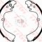Set saboti frana SUBARU FORESTER (SF) (1997 - 2002) TRW GS8584