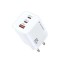 Wozinsky CGWCW 65W USB-A / 2 x USB-C GaN &icirc;ncărcător de perete - alb