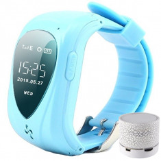 Ceas Smartwatch GPS Copii iUni U11,Telefon incoporat, Alarma SOS, Blue + Boxa Cadou foto