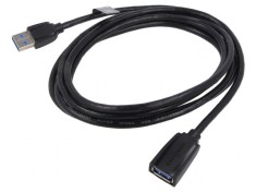 Cablu USB 3.0 2m Negru 5Gbps