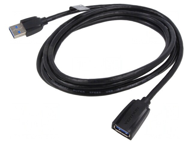 Cablu USB 3.0 2m Negru 5Gbps