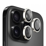 Folie de protectie Camera Spate Blueo Metal Frame pentru Apple iPhone 14 Pro Max / 14 Pro, Sticla Securizata, Aurie