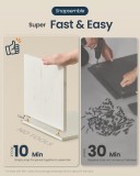 Dulap pentru litiera pisici SONGMICS, tip mobilier, MDF, 55x50x50 cm, alb rustic
