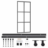 Cumpara ieftin Usa glisanta cu set feronerie, 90x205 cm, sticla ESG/aluminiu