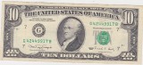 SUA USA 10 DOLARI DOLLARS 1990 Monetaria G VF