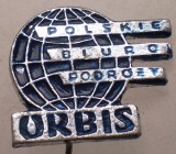 I.380 INSIGNA STICKPIN POLONIA TURISM ORBIS Polish Travel Agency