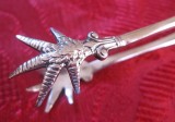 CLESTE ZAHAR ARGINTAT PLACAT CU ARGINT 11 CM