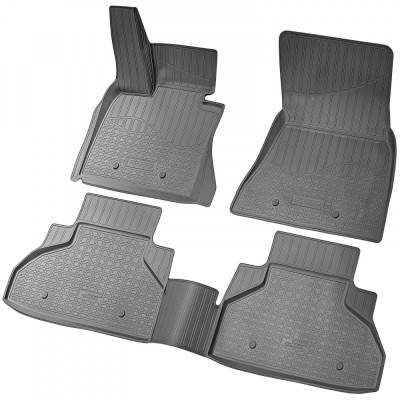 Set de 4 covorase cauciuc 3D stil tavita premium pentru BMW X6 F16 F86 2014-2019 foto