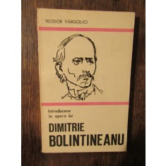 Introducere &icirc;n opera lui Dimitrei Bolintineanu - Teodor V&acirc;rgolici