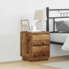 VidaXL Dulap de noapte cu sertar cu 2 pcs Lemn Vechi 39 x 34.5 x 50 cm 869623