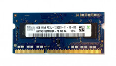 Memorie ram Sodimm SK HYNIX 4Gb DDR3 1600Mhz PC3L-12800S, 1.35V, hmt451s6mfr8a foto