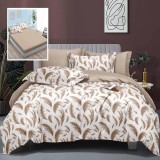 Cumpara ieftin Lenjerie pat dublu,bumbac satinat,6 piese,cearceaf normal 230x250cm, cearceaf pilota 200x230cm, 2 fete de perna 50x70, 2 fete de perna 70x70-LEC21, Ralex Pucioasa