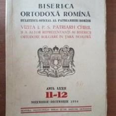 Biserica ortodoxa romana. Buletinul oficial al Patriarhiei romane anul LXXII. 11-12 noiembrie-decembrie 1954