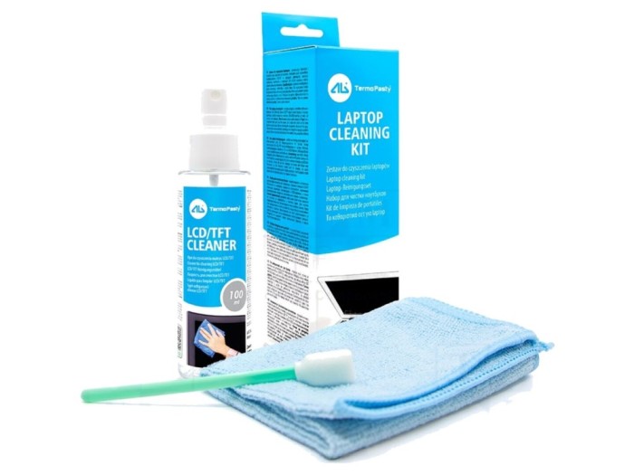 Set de curățare cu lichid și microfibră