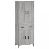 Cumpara ieftin Dulap inalt, gri sonoma, 69,5x34x180 cm, lemn compozit