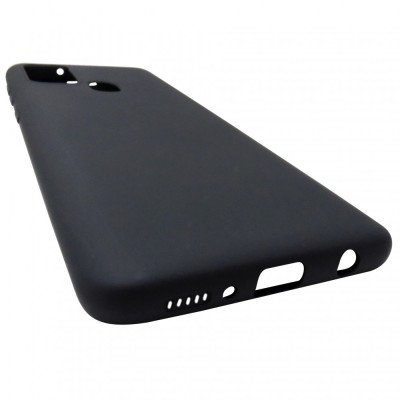 Husa silicon soft negru mat pentru Samsung Galaxy A21s foto