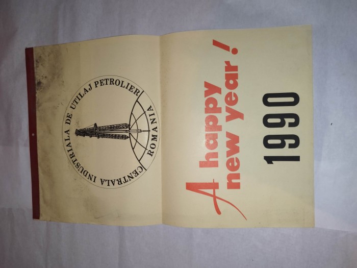 bnk cld Calendar de perete - 1990 - Centrala Utilaj Petrolier