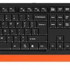 Kit Tastatura si mouse wireless A4Tech Fstyler (Negru/Portocaliu)