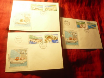 3 FDC Romania 1978 -Hidrocentrale , seria de 6 valori foto
