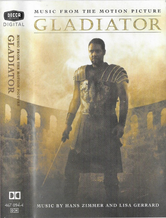 Casetă Hans Zimmer And Lisa Gerrard &lrm;&ndash; Gladiator (Music From The Motion Picture), originală