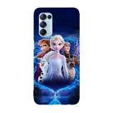 Husa compatibila cu Oppo A54 5G, Viceversa, model Elsa team Frozen, Silicon, TPU, Transparent, Carcasa