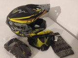 Cumpara ieftin Casca Moto Enduro ATV cu Ochelari, Manusi si Cagula, ABS, Interior Detasabil, Certificata ECE, L, M, S, XL