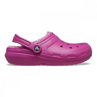 Saboti Crocs Classic Lined Clog Roz - Fuchsia Fun foto