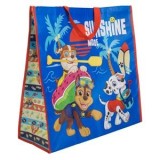 Sacosa plaja cu imprimeu Paw Patrol, Albastra, 50x19x50cm, CMCLASS
