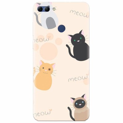 Husa silicon pentru Huawei Y9 2018, Meow foto