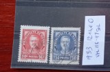 TS21 - Timbre serie Monaco - 1933 Mi118-119, Stampilat