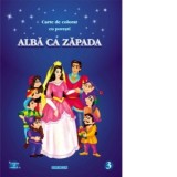 Alba ca Zapada - carte de colorat cu povesti (format A4)