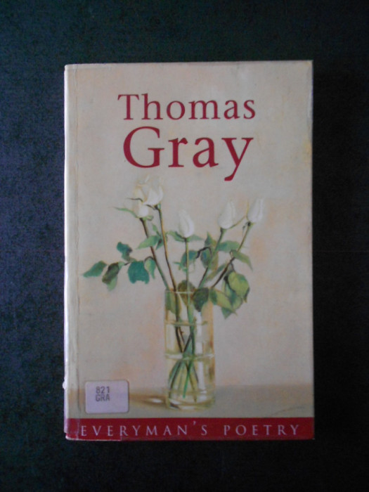 THOMAS GRAY - EVERYMAN`S POETRY (1996)