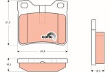 TRW GDB1276 COTEC set placute frana,frana disc