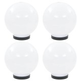Lampi glob cu LED, 4 buc., 20 cm, PMMA, sferic