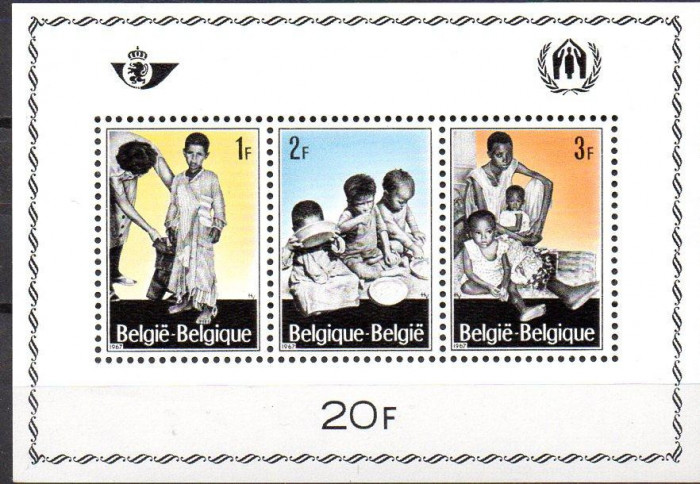 BELGIA 1967, Ajutorul refugiatilor, MNH, serie neuzata