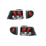 Set stopuri tuning FORD ESCORT, 01.1995-02.1999, model Hatchback, Taiwan, partea stanga+dreapta, negru, transparent; cu lampa interioara;