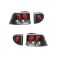 Set stopuri tuning FORD ESCORT, 01.1995-02.1999, model Hatchback, Taiwan, partea stanga+dreapta, negru, transparent; cu lampa interioara;