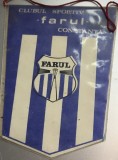 Fanion vechi de colecție Clubul Sportiv Farul Constanța fotbal retro RSR