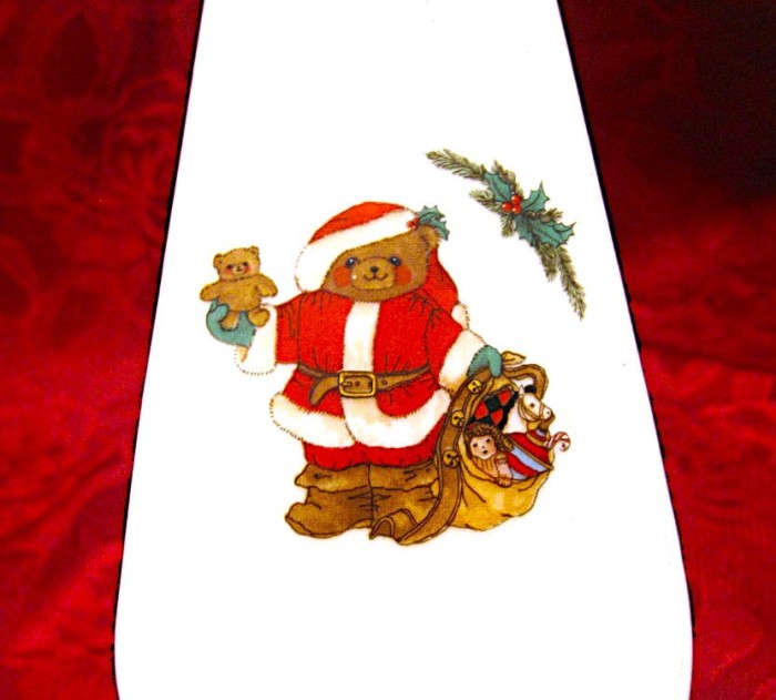 PALETA PORTELAN JAPONEZ MIKASA FINE CHINA DESIGN SANDY LEHMAN CHRISTMAS BEAR